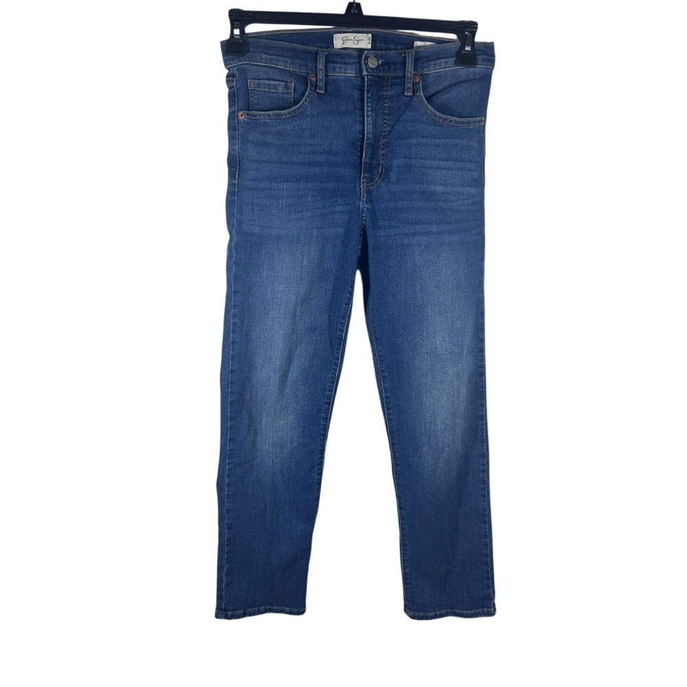 Jessica Simpson‎ Women's Mid-Rise Skinny Jeans 8/29 Blue Denim Stretch Casual